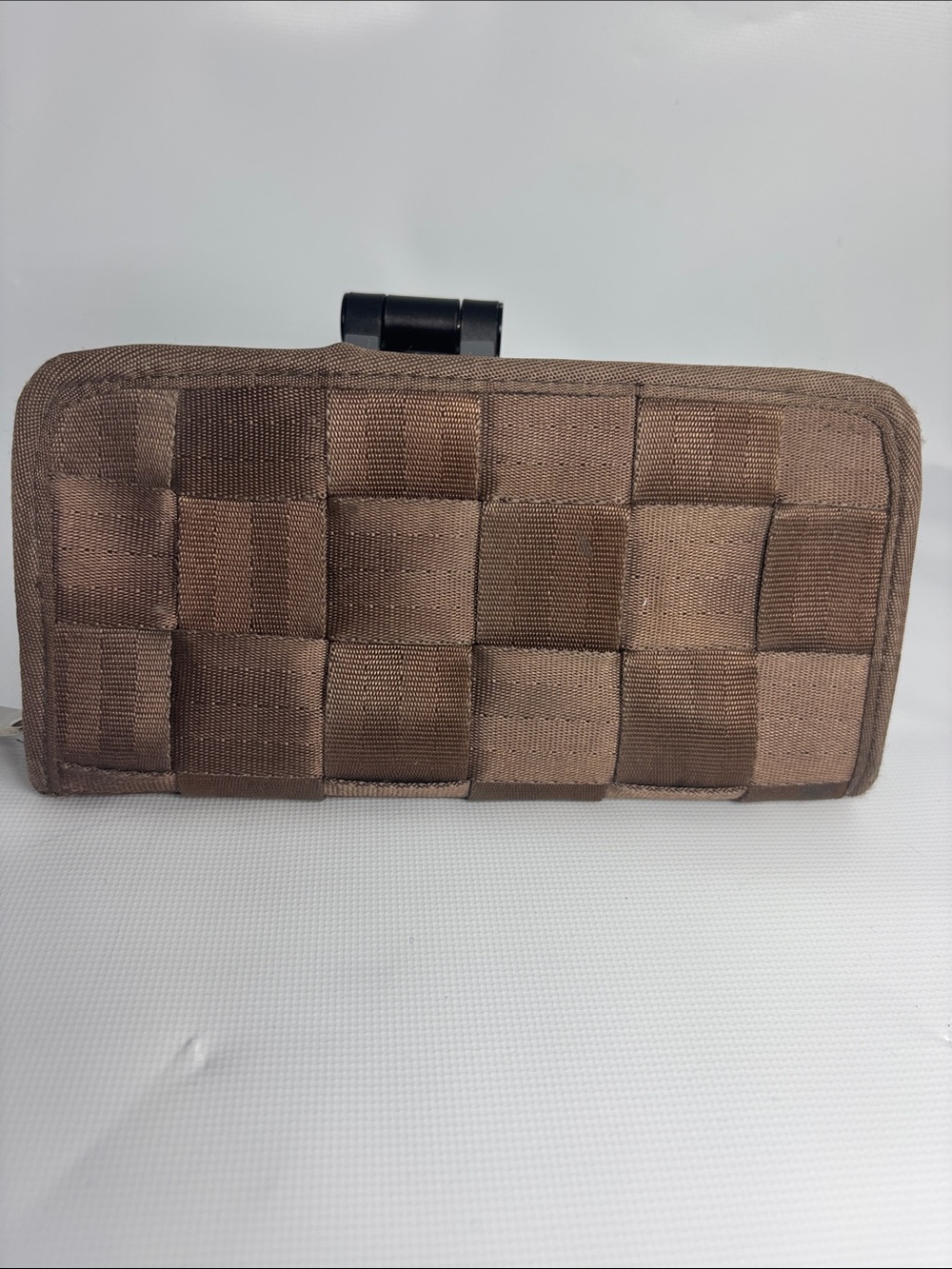 Harveys Brown Woven Seatbelt Wallet